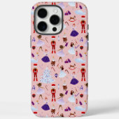 Schattige roze notenkraker kerstpatroon Case-Mate iPhone case (Achterkant)