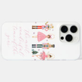 Schattige Roze Notenkraker Kerstvakantie Case-Mate iPhone Case (Achterkant (horizontaal))