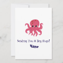 Schattige Roze Octopus Kawaii Illustratie