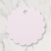 Schattige Roze Oerwoud Dieren Baby shower Dank u Bedankjes Labels (Achterkant)