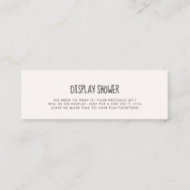 Schattige roze olifant Display douchekaart invoege Mini Visitekaartje