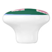 Schattige roze olifant keramische knop (Zijkant)
