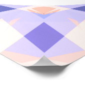 Schattige Roze Paarse Bereik voor de Sterren Motiv Poster (Hoek)