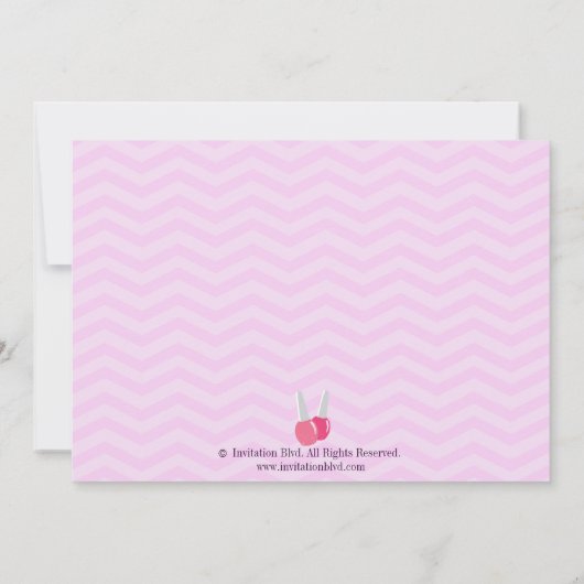 Schattige roze Paarse spa-pampering Birthday Party Kaart (Achterkant)