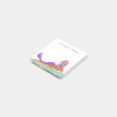 Schattige Roze Paarse Tiener Zeemeermin Post-it® Notes (Schuin)