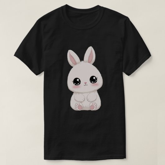Schattige Roze Paashaas T-shirt (Design voorkant)