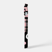 Schattige Roze Pastel Goth Halloween iPhone 15 Case (Linkerkant)