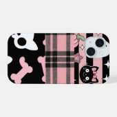 Schattige Roze Pastel Goth Halloween iPhone 15 Case (Achterkant horizontaal)