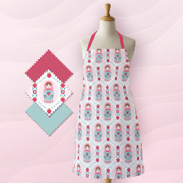 Schattige Roze Patroon Bakken Schort