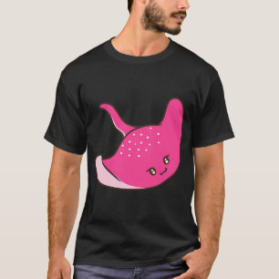 Schattige roze pijlstaartrog t-shirt