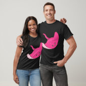 Schattige roze pijlstaartrog t-shirt (Unisex)