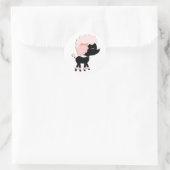 Schattige roze poedel Stickers (Tas)