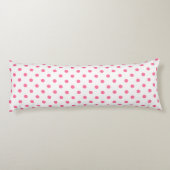 Schattige roze polkadots patroonkatoenen body kuss lichaamskussen (Achterkant)