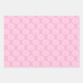 Schattige Roze Pompoen Patroon Halloween Party Inpakpapier Vel (Voorkant 2)