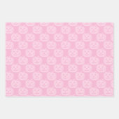 Schattige Roze Pompoen Patroon Halloween Party Inpakpapier Vel (Voorkant)