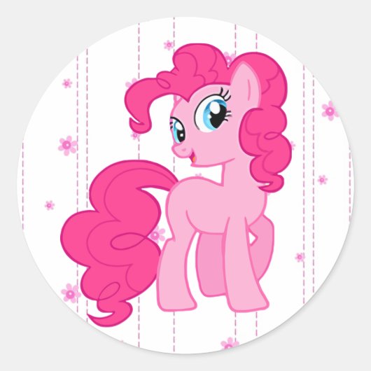 Schattige Roze Pony Stickers voor Kleine Meisjes (Voorkant)