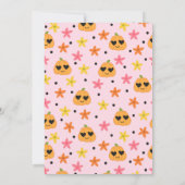 Schattige Roze Retro Halloween Feest Kaart (Achterkant)