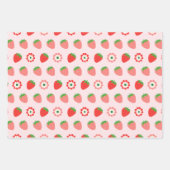 Schattige roze rode bessen eerst inpakpapier vel (Voorkant)