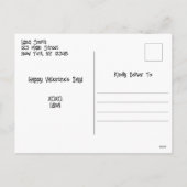 Schattige Roze & Rood Papier Vliegtuig Hart Valent Feestdagenkaart (Achterkant)