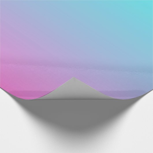 schattige roze roze fuchsia turquoise cadeaupapier (Hoek)