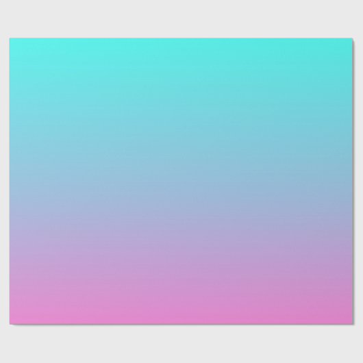 schattige roze roze fuchsia turquoise cadeaupapier (Vlak)