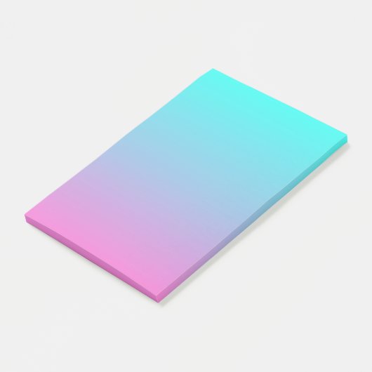 schattige roze roze fuchsia turquoise post-it® notes (Schuin)
