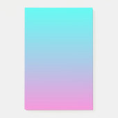 schattige roze roze fuchsia turquoise post-it® notes (Voorkant)