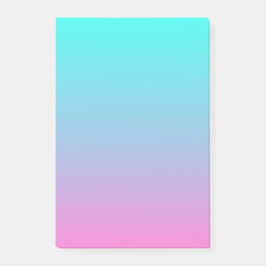 schattige roze roze fuchsia turquoise post-it® notes (Voorkant)