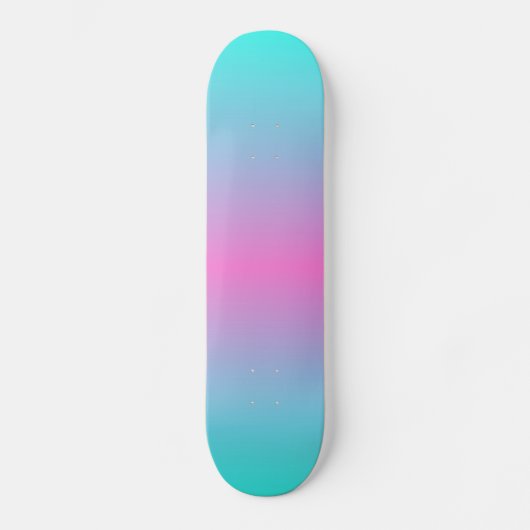 schattige roze roze fuchsia turquoise skateboard (Voorkant)