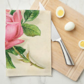 schattige  roze rozen theedoek (Quarter Fold)