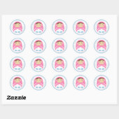 Schattige Roze Russisch Doll Sticker Sheet (Vel)