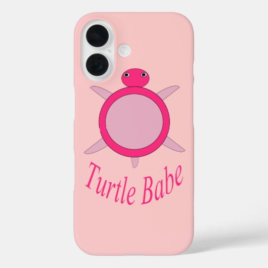 Schattige Roze Schildpad Babe Case-Mate iPhone Case (Achterkant)