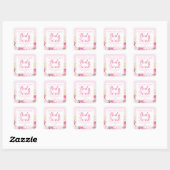 Schattige Roze Shabby Chic Roos Body Scrub Labels (Vel)