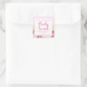 Schattige Roze Shabby Chic Roos Body Scrub Labels (Tas)