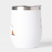 Schattige Roze Sneeuwman (Links)