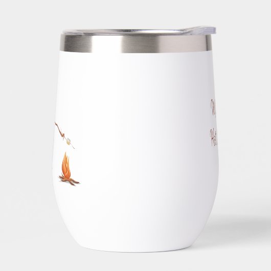 Schattige Roze Sneeuwman (Links)