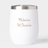 Schattige Roze Sneeuwman (Achterkant)