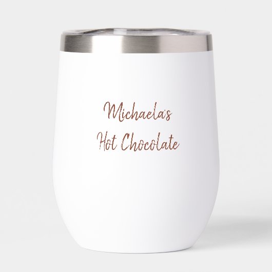 Schattige Roze Sneeuwman (Achterkant)