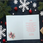 Schattige roze sneeuwpop dochter kerst Kaart