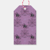 Schattige Roze Spider Halloween Verjaardagsfeestge Cadeaulabel (Achterkant)