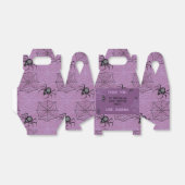 Schattige Roze Spider Halloween Verjaardagsgunst B Bedankdoosjes (Uitgevouwen)