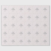 Schattige Roze Spooky Schattige Oktober Baby showe Cadeaupapier (Vlak)