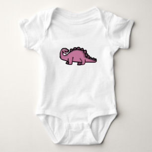 Schattige Roze Stegosaurus Dinosaur Romper