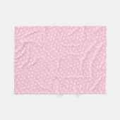 Schattige Roze Sterren Fleece Deken (Voorkant (Horizontaal))