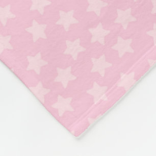 Schattige Roze Sterren Fleece Deken