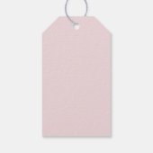 Schattige Roze Strik Bruidsfeest Bedankt Cadeaulabel (Achterkant)