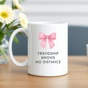 Schattige Roze Strik Coquette Lange Afstand Beste  Koffiemok