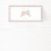 Schattige roze strik lint baby shower spandoek (Insitu)
