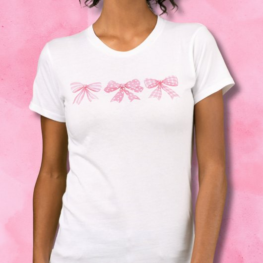 Schattige roze strikken Coquette T-shirt