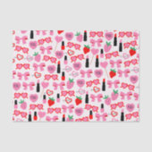 Schattige roze strikken tissuepapier (Voorkant)